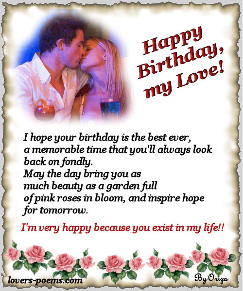 Happy Birthday Love Words Happy Birthday Love Words